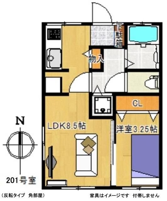 飯塚荘の物件間取画像