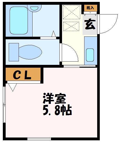 モンステラ高田Ｂの物件間取画像