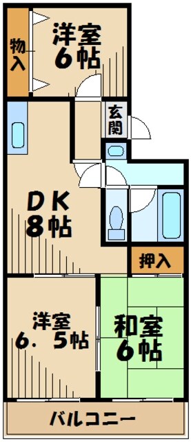 パルセルもえぎ野の物件間取画像