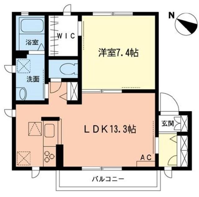 ボヌールＣの物件間取画像