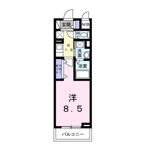 ヴェリーヌの物件間取画像