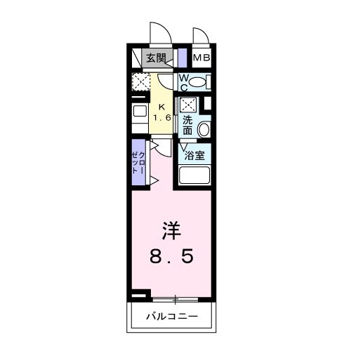 ヴェリーヌの物件間取画像