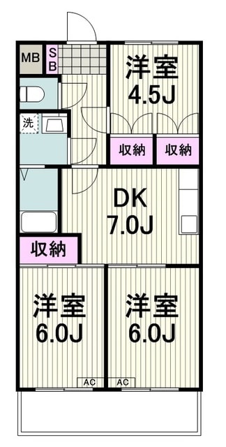 529-7森ビルの物件間取画像