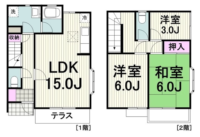 さかいテラスDの物件間取画像