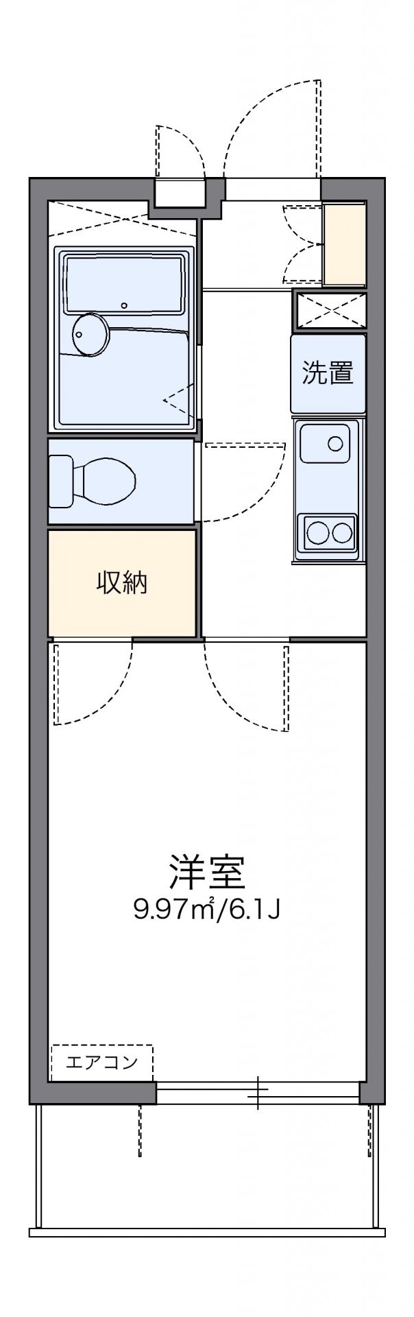 レオパレス高倉の物件間取画像