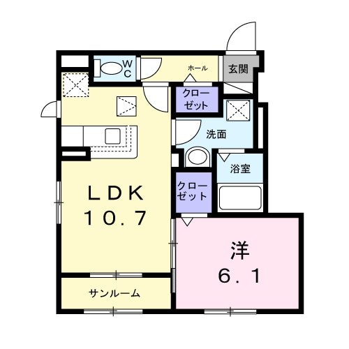 ルミエールの物件間取画像