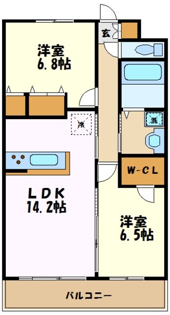 Ｂｅｌｌｅ　Ｆｌｅｕｒの物件間取画像