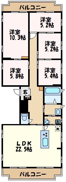 ドルチェ・ビータの物件間取画像