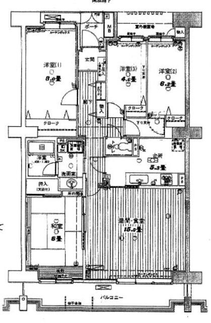 エステ・スクエアセンター北ウエストウイングの物件間取画像