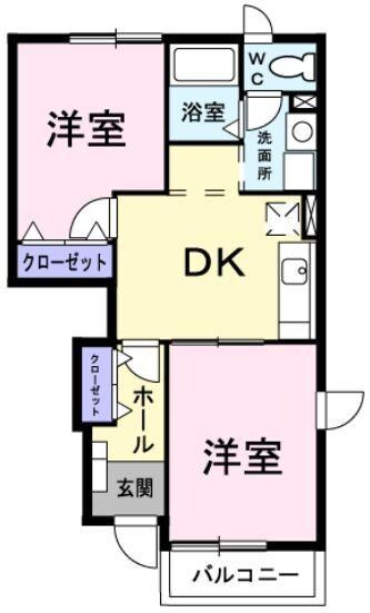 ハイツあすなろの物件間取画像