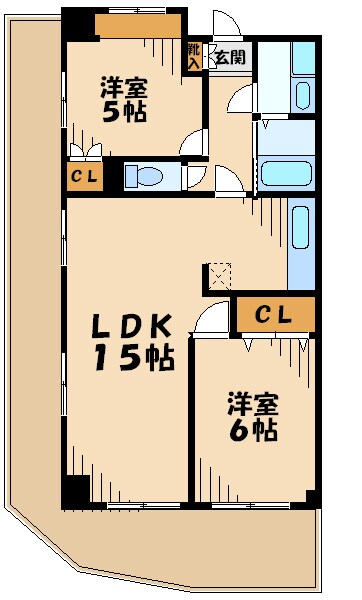 サウスウィンドの物件間取画像