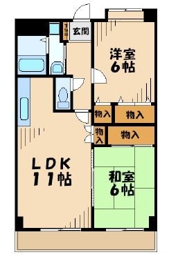 カメットIの物件間取画像