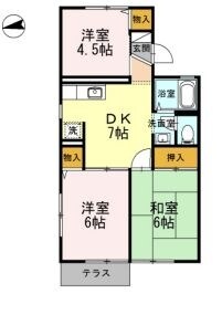 クオーレ中屋敷の物件間取画像