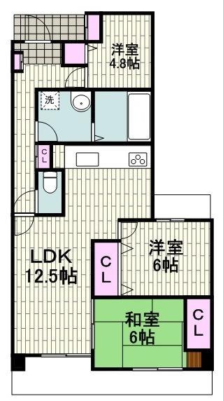 ラ・レーヌ日野の物件間取画像