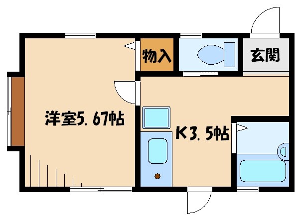 コンフォートの物件間取画像