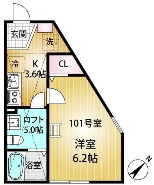 シュヴァルクラジュー横浜鴨居の物件間取画像