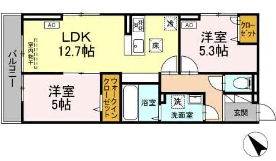 ビエント新横浜の物件間取画像