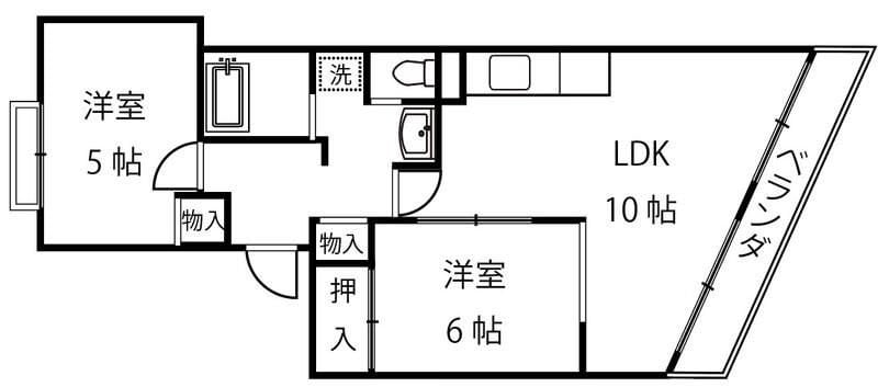 パインクレスト１番館の物件間取画像