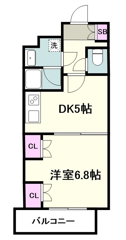 スパシエ・エル新横浜の物件間取画像