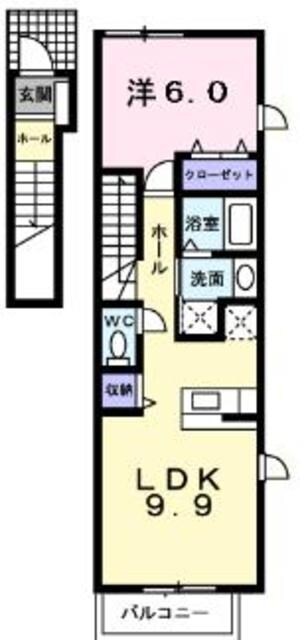 アンソレイユ・Ｋの物件間取画像