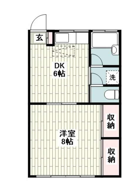 新屋第二ハイツの物件間取画像