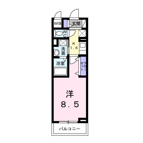 ヴェリーヌの物件間取画像