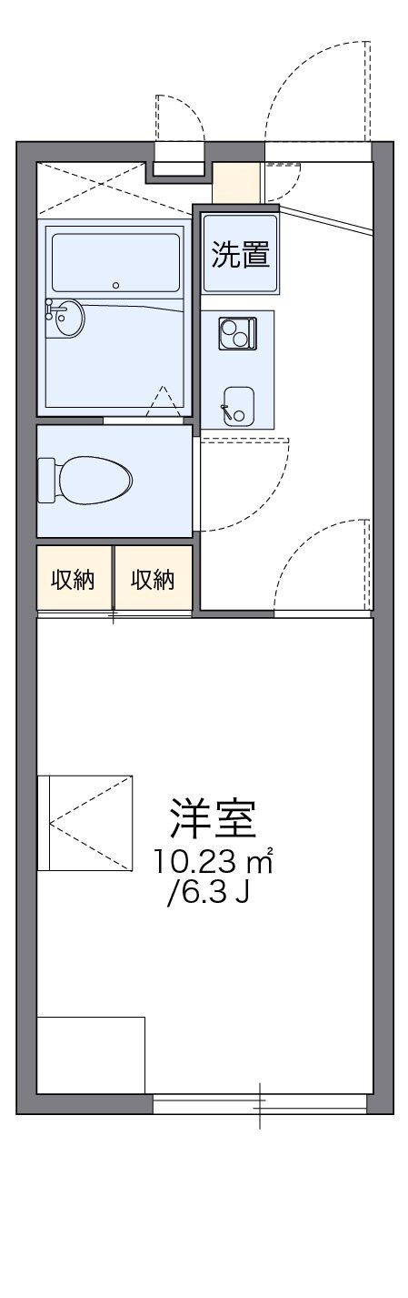 レオパレスシャルムの物件間取画像