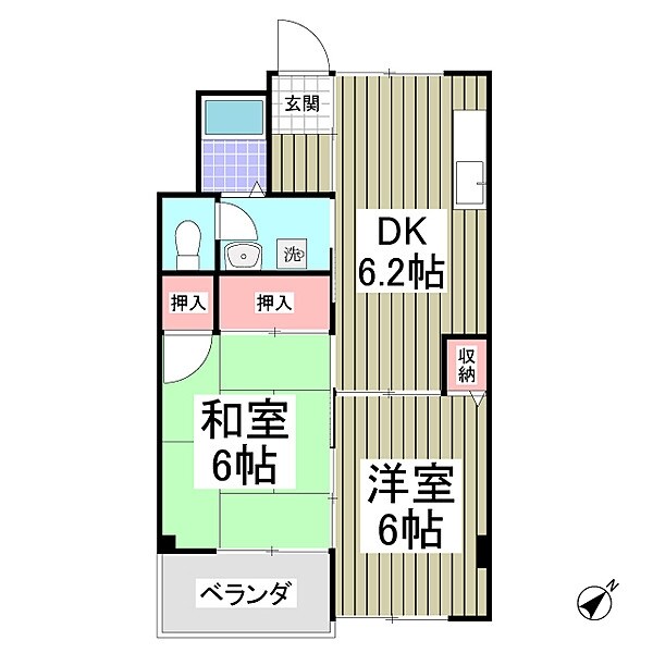 パークサイド佐藤の物件間取画像