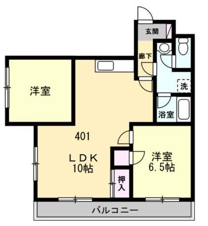 サンコーポ岩野の物件間取画像