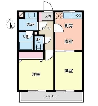 アンシャーリーの物件間取画像