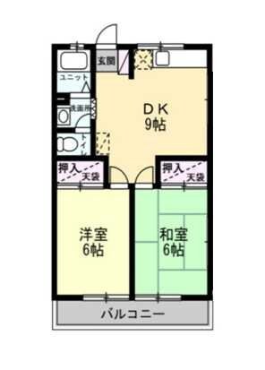 西ハイツの物件間取画像