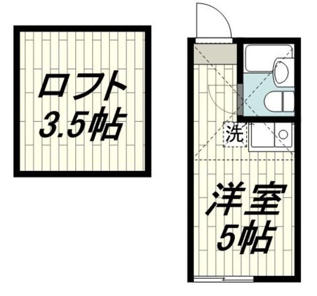 ユナイト鴨居ゴーギャンの夢の物件間取画像