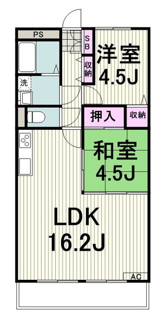 ペア・シティ壱番館の物件間取画像