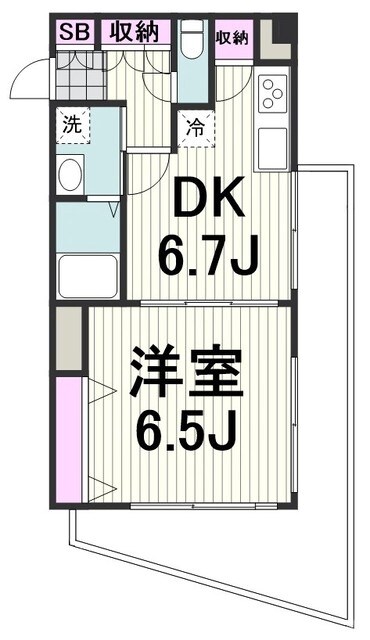 オークヒルズ壱番館の物件間取画像