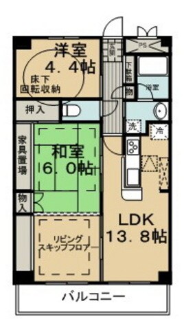 ルネス・エスパシオの物件間取画像