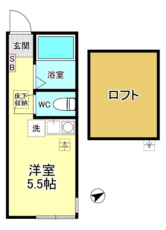 G・Aヒルズ高田の物件間取画像