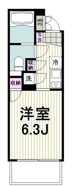 バージュアル横濱港北の物件間取画像