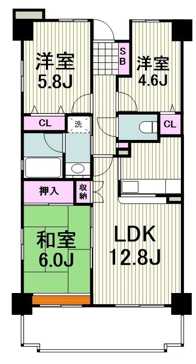 ソレーユ宮前の物件間取画像