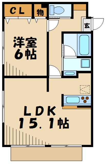 ビューパレス富士見ヶ丘Ａの物件間取画像