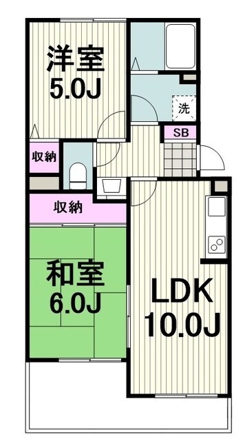 サンライズコートの物件間取画像