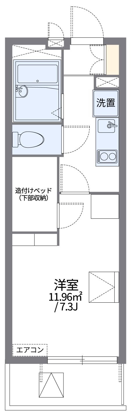 レオパレスドミールIIIの物件間取画像