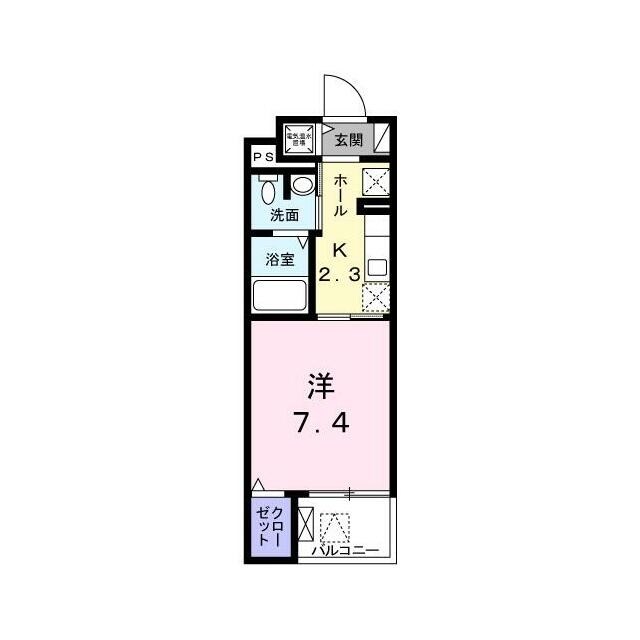 カームシティＹＡＳＵＤＡの物件間取画像