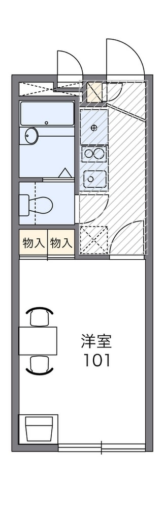 レオパレスブラッサム鎌倉の物件間取画像