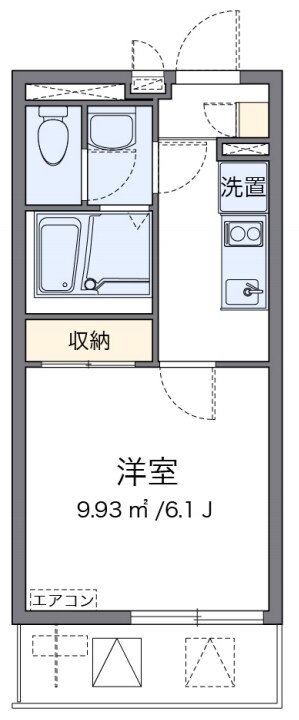 クレイノスペランツァI号館の物件間取画像