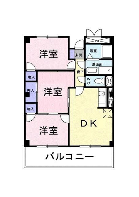 コスモス湘南の物件間取画像