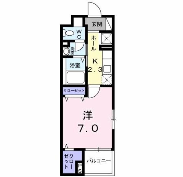 カインドハート西海岸の物件間取画像