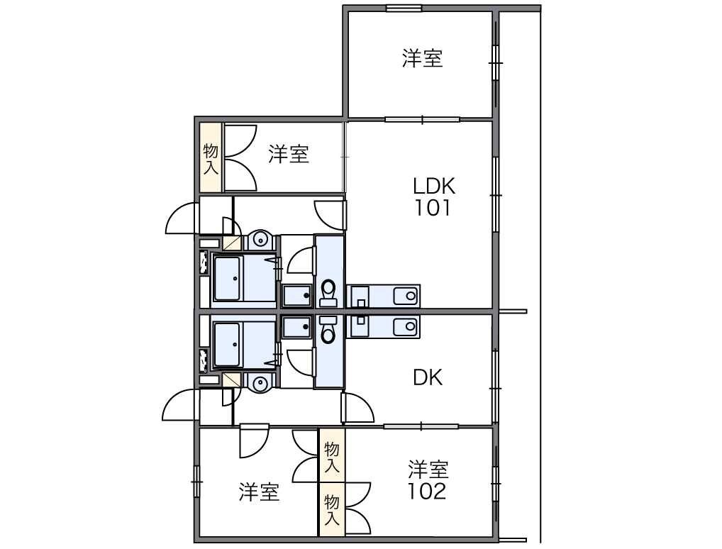 レオパレスチェリーの物件間取画像