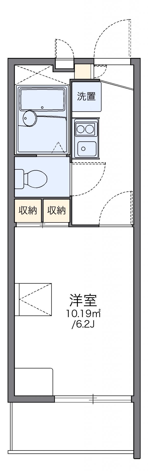 レオパレスエスポワールの物件間取画像