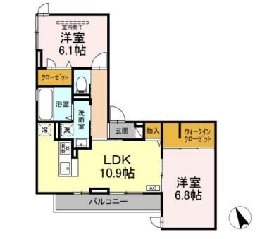 Residence ricoの物件間取画像