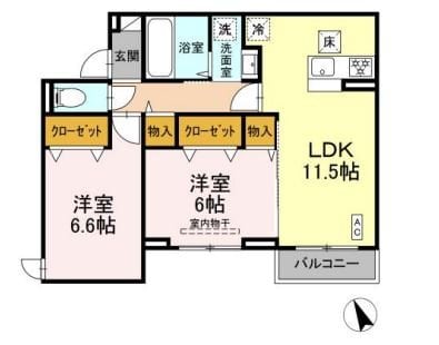 Residence ricoの物件間取画像